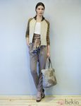 Conjunto en tonos marrones de la colección primavera/verano 2014 de Eduardo Rivera