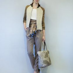 Conjunto en tonos marrones de la colección primavera/verano 2014 de Eduardo Rivera