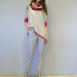 Conjunto beige de la colección primavera/verano 2014 de Eduardo Rivera