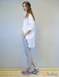 Camisa asimétrica blanca de la colección primavera/verano 2014 de Eduardo Rivera