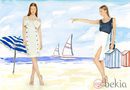 Vestido navy con botones dorados de la colección para verano 2014 de Dolores Promesas