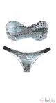 Bikini bandeau con estampado gris de de OniricSwimwear para verano 2014