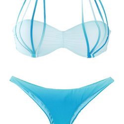 Bikini con tiras y efecto degradé en turquesa de OniricSwimwear para verano 2014