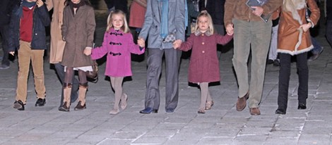 La Infanta Sofía visitando el circo con su familia