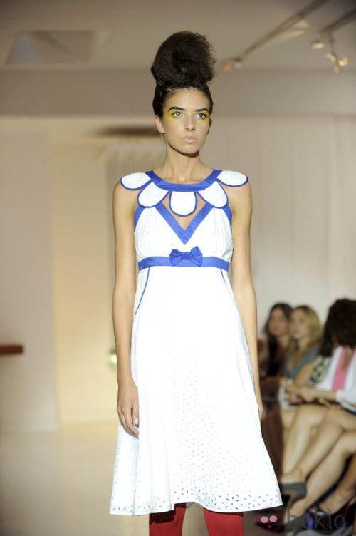 Vestido blanco de Josep Font, colección primavera 2012