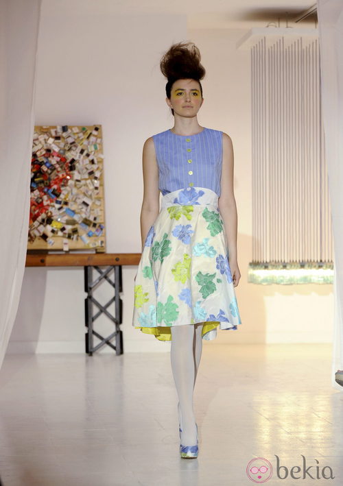 Falda de flores de Josep Font, colección primavera 2012