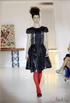 Vestido negro de Josep Font, colección primavera 2012