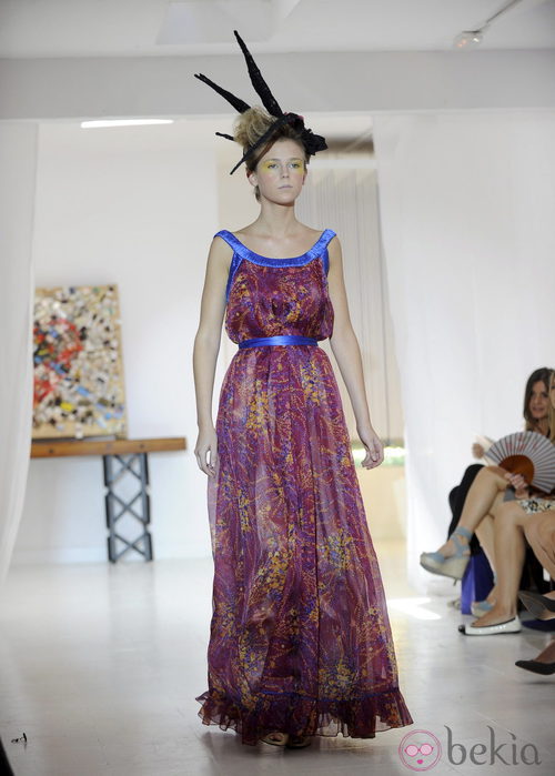 Vestido de corte griego de Josep Font, colección primavera 2012