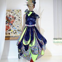 Diseño final del desfile de Josep Font, colección primavera 2012
