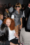 Anna Wintour y Grace Coddington en el desfile de Calvin Klein, colección primavera de 2012