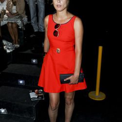 Sandra Barneda en el desfile de Adolfo Domínguez, colección primavera de 2012