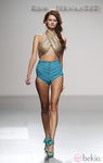 Short de cintura alta de Kina Fernández en Cibeles, colección primavera de 2012