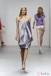 Vestido de noche de Amaya Arzuaga en Cibeles, colección primavera de 2012