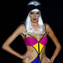 Triquini de colores de Montse Bassons en Cibeles para la primavera 2012