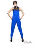 Mono azul eléctrico con transparencias para primavera/verano 2014 de Sisley