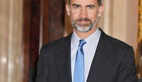 El Rey Felipe VI elige el azul junto a la Reina Letizia Ortiz