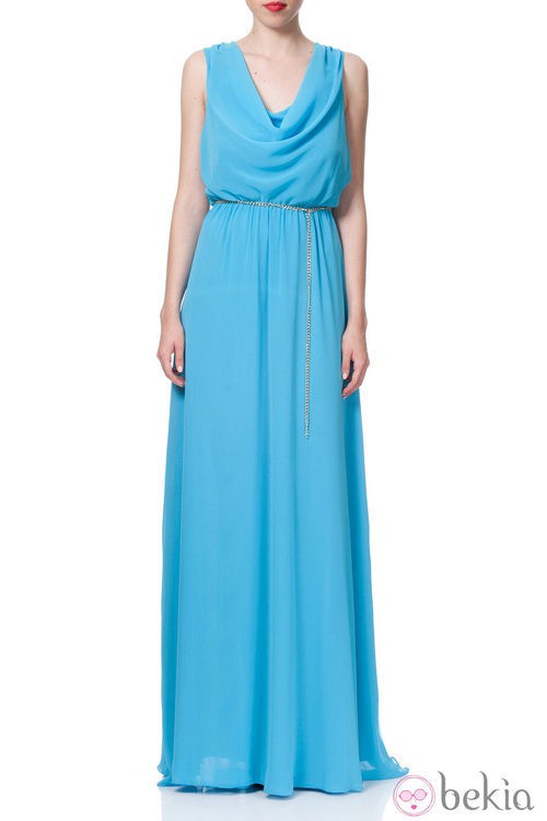 Vestido griego turquesa de Poète