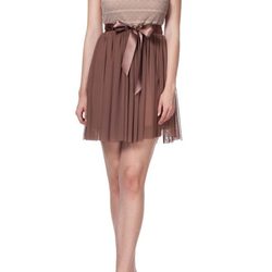 Vestido en tonos tierra de la Colección Crucero 2014 de Poète
