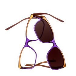 Gafas con montura bicolor y lente marrón de Transitions y Etnia Barcelona