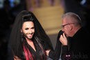 Conchita Wurst y Jean Paul Gaultier en la Semana de la Alta Costura de París 