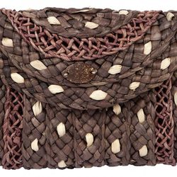 Cartera de rafia trenzada de Loeds para verano 2014