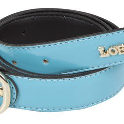 Cinturón de charol turquesa de Loeds para verano 2014