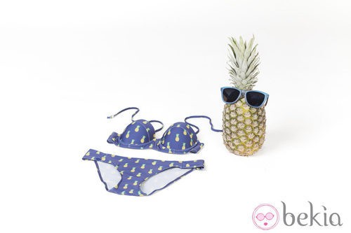 Bikini con estampado de piñas para verano 2014 de Springfield