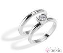 Anillos de acero con mariposa y corazón de la colección 'Love Rings' de Morellato
