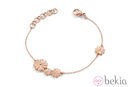 Pulsera en oro rosa con flores de la colección 'Icone More' de Morellato