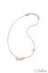 Collar en acero rosa con mariposas de la colección 'Icone More' de Morellato