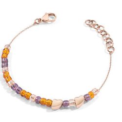 Pulsera de oro rosa con cristales de colores de la colección 'Icone More' de Morellato