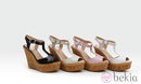 Sandalias de charol con cuña de corcho de la colección verano 2014 de Trendy Too
