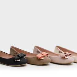 Bailarinas en tonos naturales de la colección verano 2014 de Trendy Too
