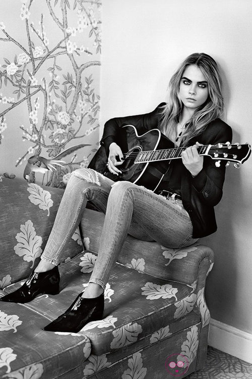 Cara Delevingne posa para la nueva campaña otoño/invierno 2014 de Topshop