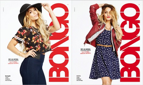 Vanessa Hudgens sin retoques digitales para la nueva campaña de Bongo