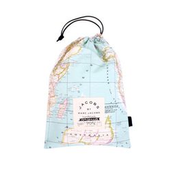 Bolsa con estampado Mapa Mundi para guardar las alpargatas de la PeSeta by Marc Jacobs