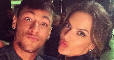 Alessandra Ambrosio junto a su paisano Neymar