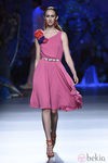 Vestido fucsia de Francis Montesinos en Madrid Fashion Week primavera/verano 2015