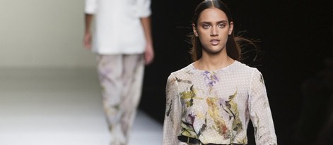 Vestido estampado de Roberto Torretta en Madrid Fashion Week primavera/verano 2015