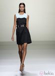 Vestido black&white de Roberto Torretta en Madrid Fashion Week primavera/verano 2015