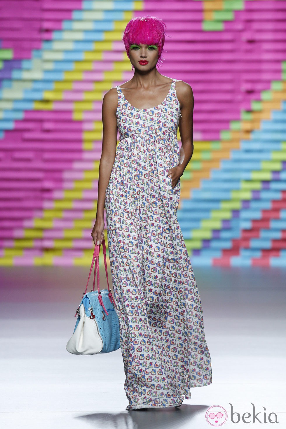 Vestido con labios de Ágatha Ruiz de la Prada en Madrid Fashion Week primavera/verano 2015