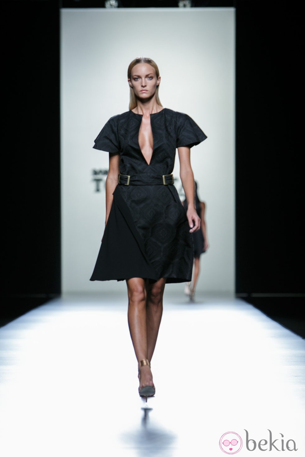 Vestido negro de Roberto Torretta en Madrid Fashion Week primavera/verano 2015