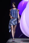 Conjunto de rayas azules de Alvarno primavera/verano 2015 en Madrid Fashion Week