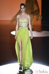 Vestido verde de Hannibal Laguna en Madrid Fashion Week primavera/verano 2015
