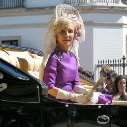 Carmen Lomana con mantilla