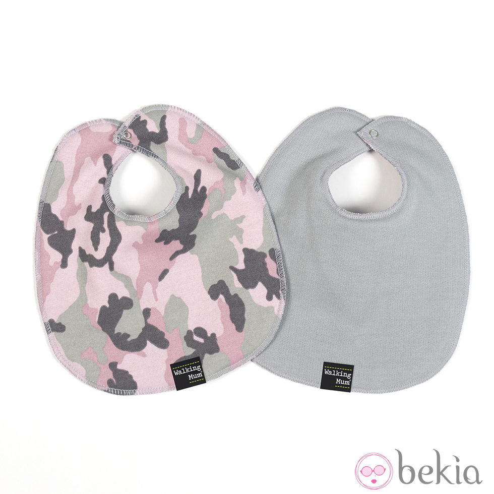 Baberos de la línea 'Camouflage' de Walking mum