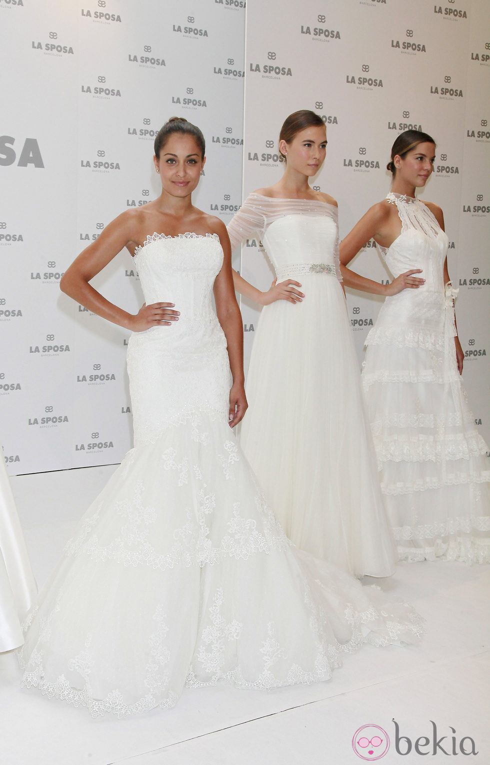 Hiba Abouk en la presentación de la colección 2015 de La Sposa