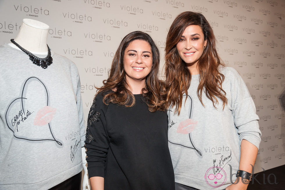 Vicky Martín Berrocal y Violeta Andic presentan la sudadera benéfica de Violeta by Mango