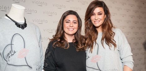 Vicky Martín Berrocal y Violeta Andic presentan la sudadera benéfica de Violeta by Mango