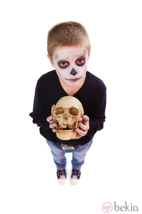 Disfraz de calavera para niños